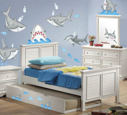 wall decals for bedroom wall sticker decal nursery décor kids bedroom stickers wall stickers kids shark wall decals shark stickers