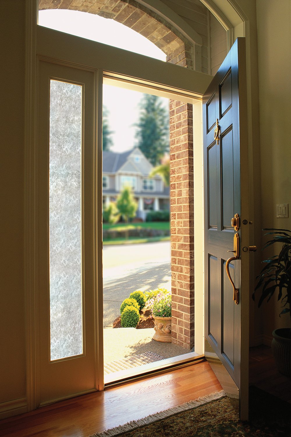 Rice Paper Etched Glass Static Cling Window Film