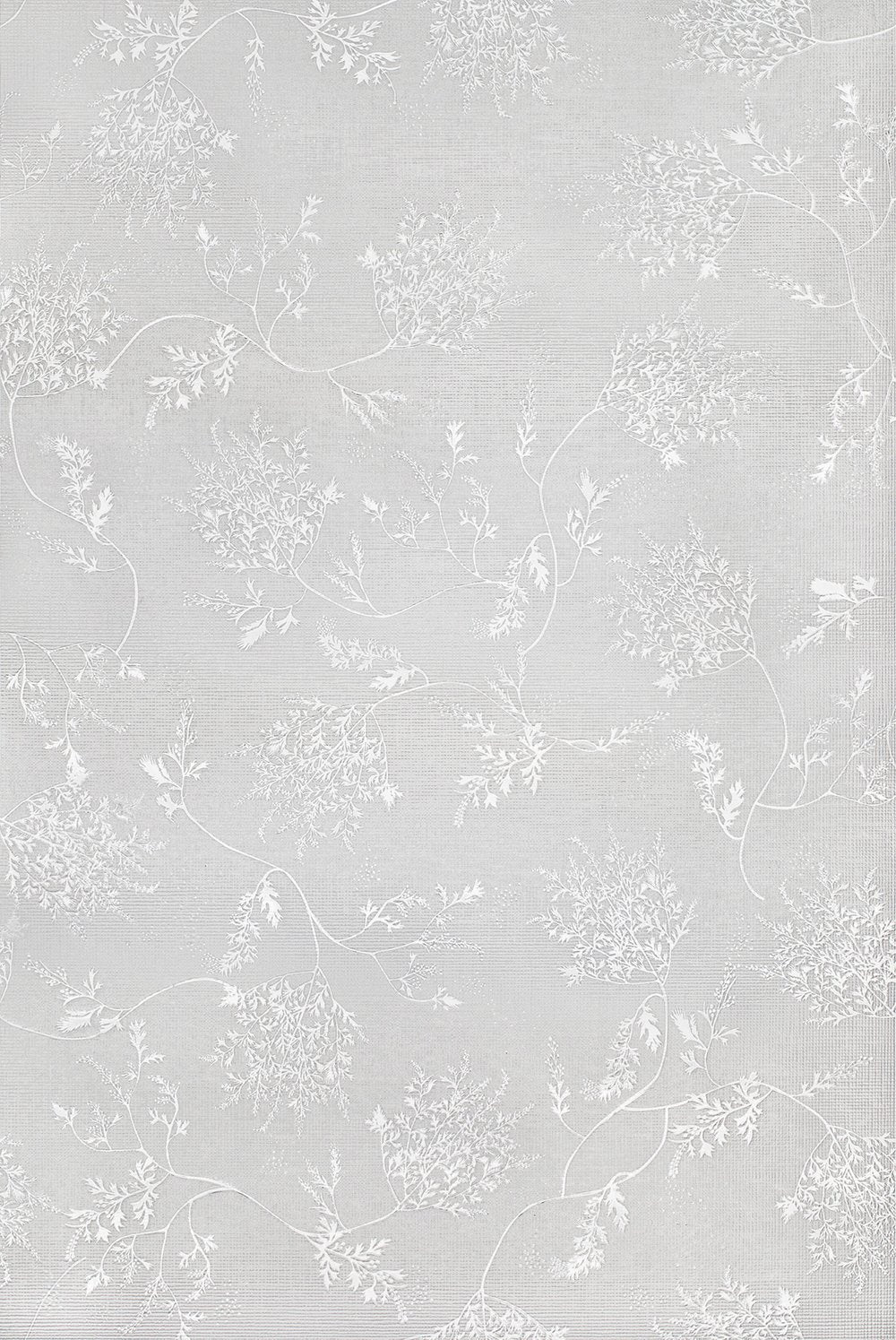 Silver Fern Etched Glass Privacy Static Cling Window Film 24" x 36"