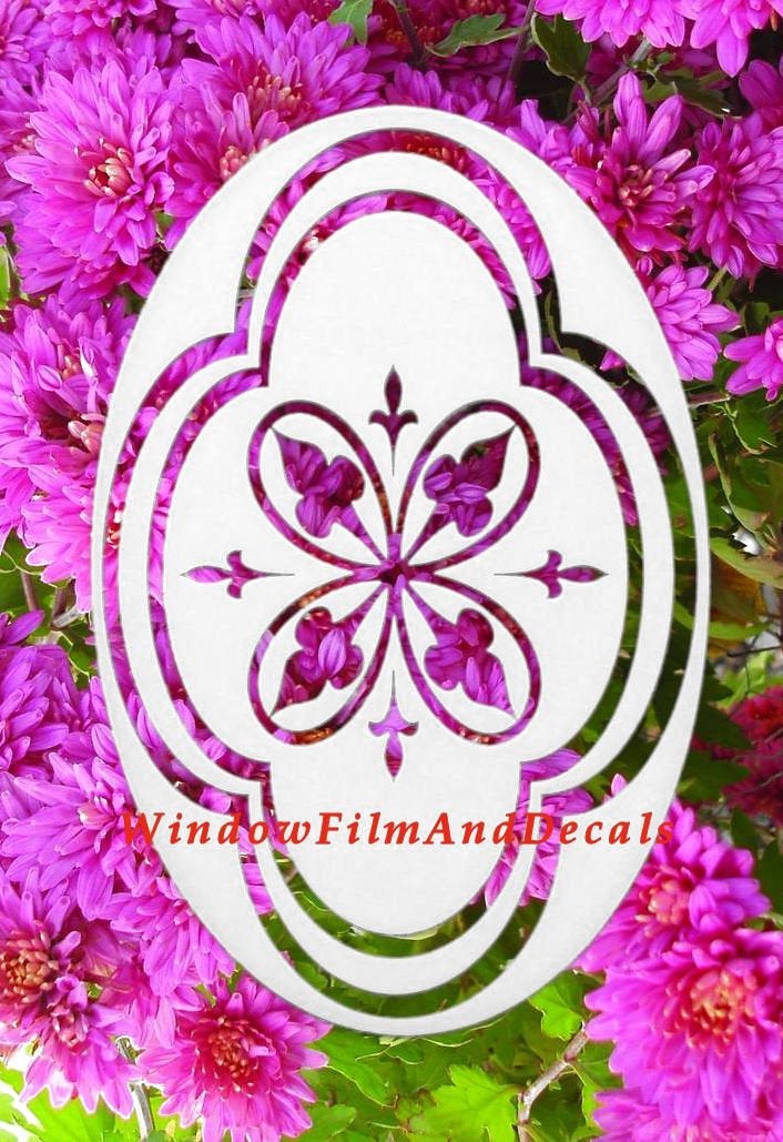 Oval Decorative Window Decals