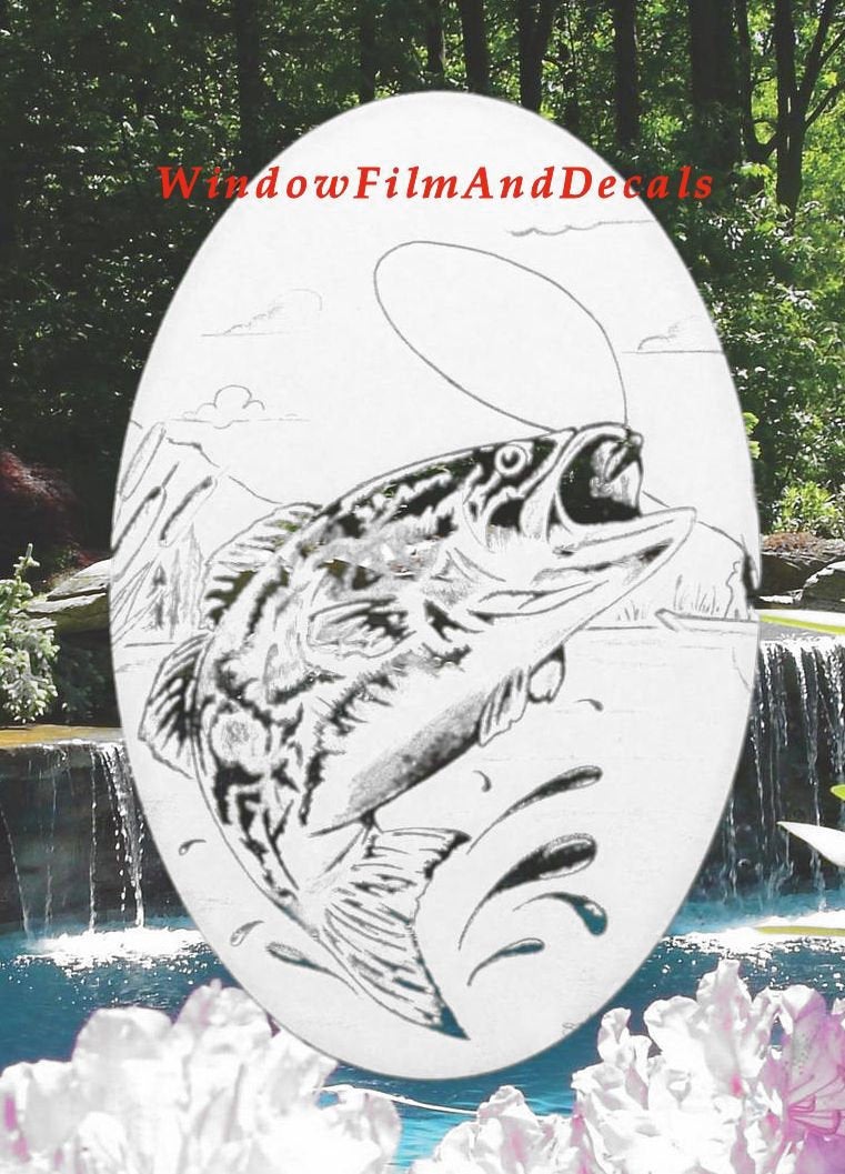 Fish Static Cling Decal on Glass Window