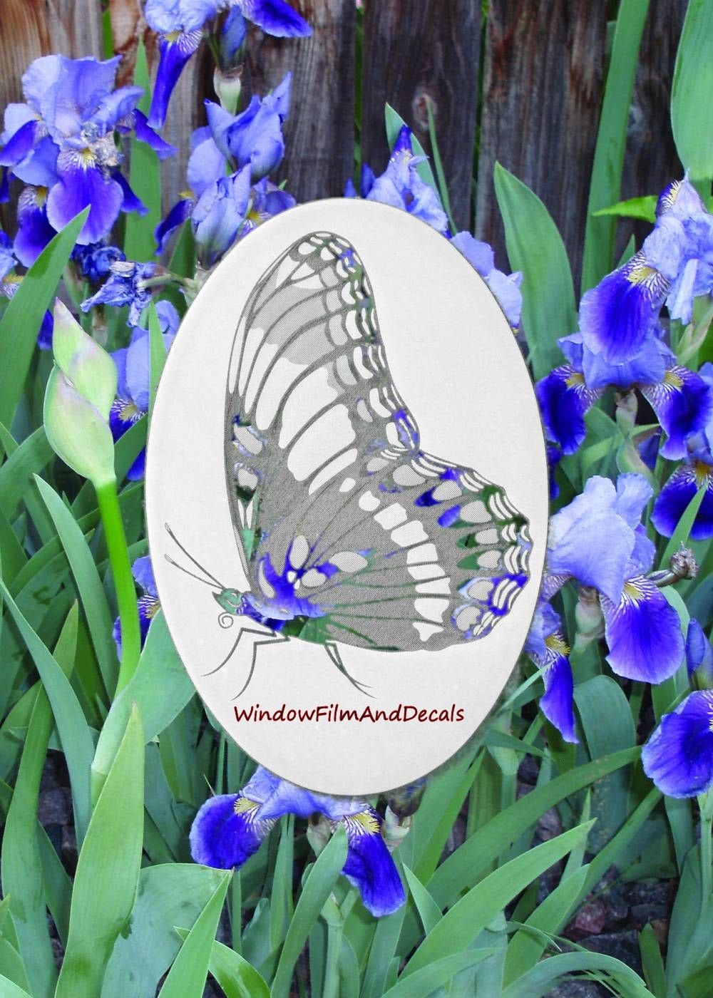 4 inch x 6 inch Butterfly Static Cling