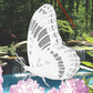 Small Butterfly Static Cling Etched Decal for Sliding Glass Doors