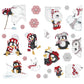 Christmas wall decals for bedroom wall sticker decal Christmas penguins decorations Christmas stickers