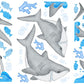 Fish'n Sharks Peel and Stick Wall Decals