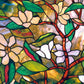 Magnolia Privacy Stained Glass Static Cling Window Film 24" x 36"