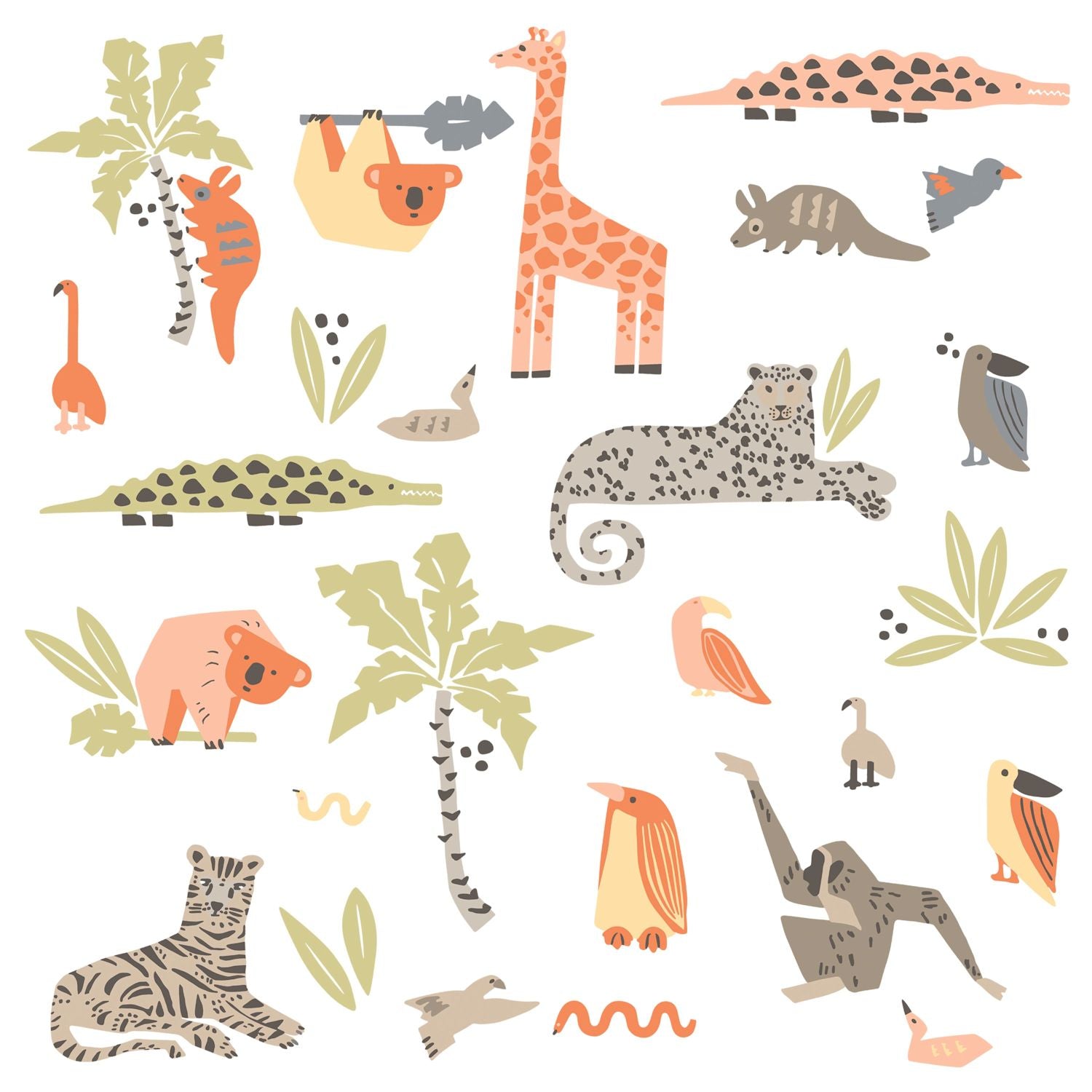 wall decals for bedroom wall sticker decal nursery décor kids bedroom stickers wall stickers kids jungle animals wall decals jungle stickers
