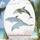 Dolphins Jumping Decal on Glass Window