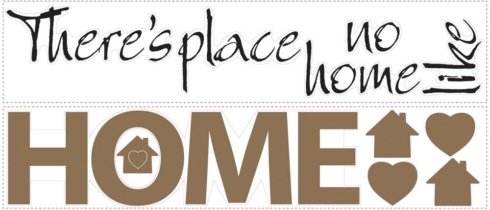 Theres No Place Like Home Peel and Stick Wall Decals