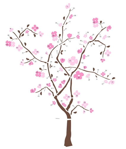 Spring Blossom Giant Peel and Stick Wall Decal